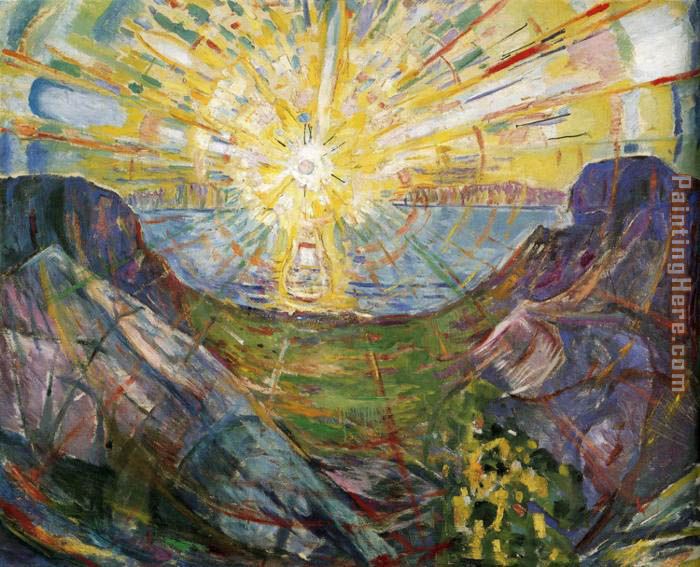 The Sun 1 painting - Edvard Munch The Sun 1 art painting